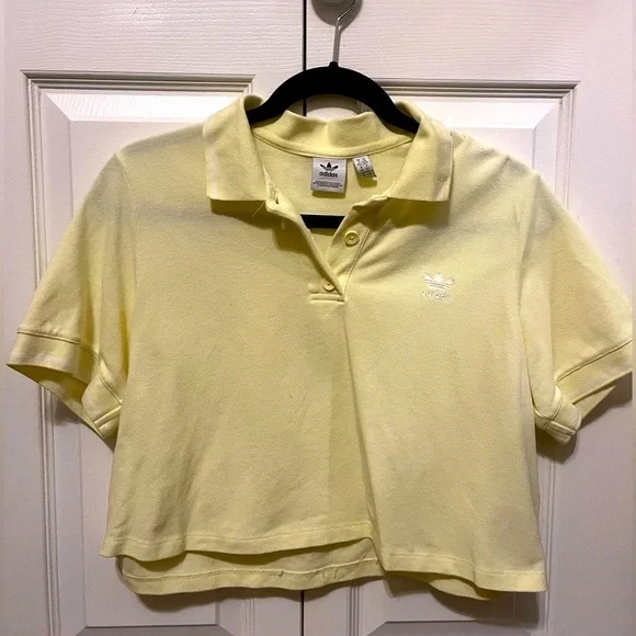 Hazy Yellow Adidas Tennis Luxe Polo Shirt Adidas By Stella